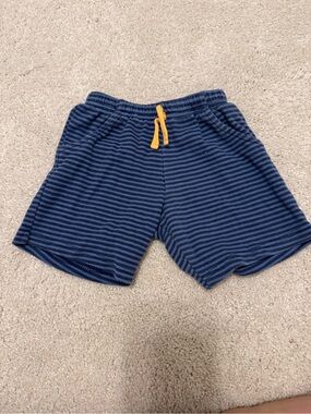 Navy Striped Shorts